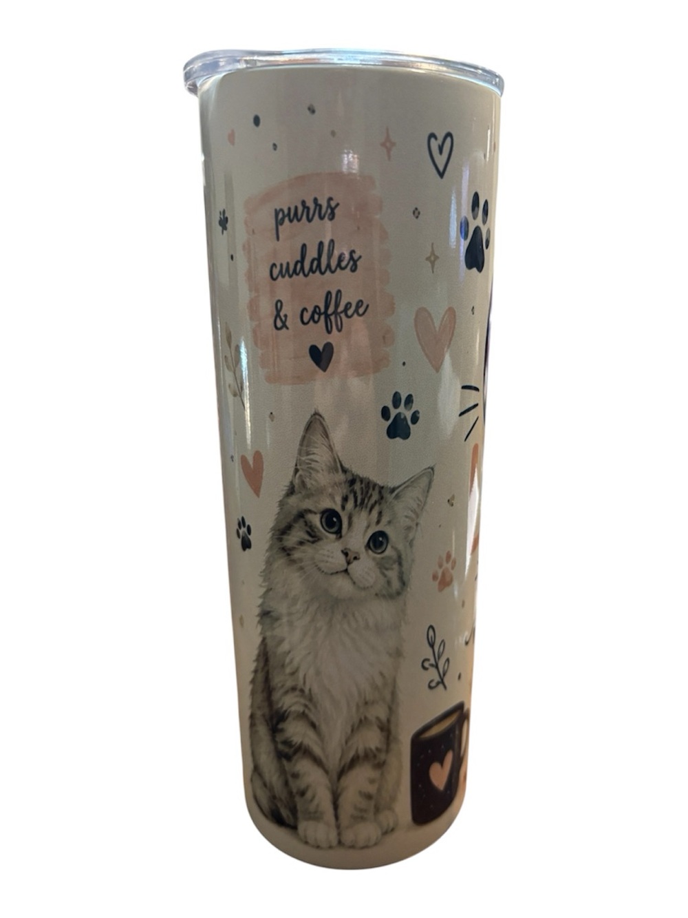 BUY NOW Cat Lover HANDMADE Tumbler - 20oz Stainless Steel